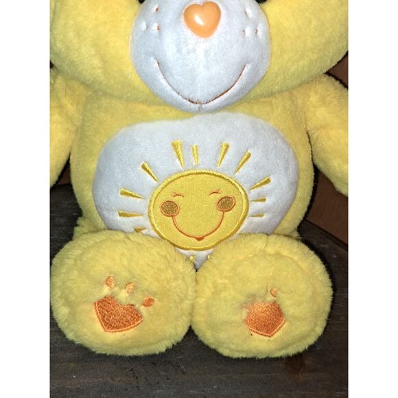Care Bears Funshine Bear Plush Yellow Sun - Picture 1 of 5